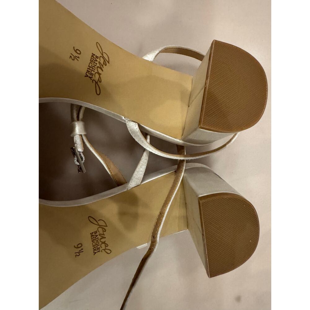 Jewel Badgley Mischka Noah Embellished Ankle Strap Sandals 9.5 - Picture 6 of 6